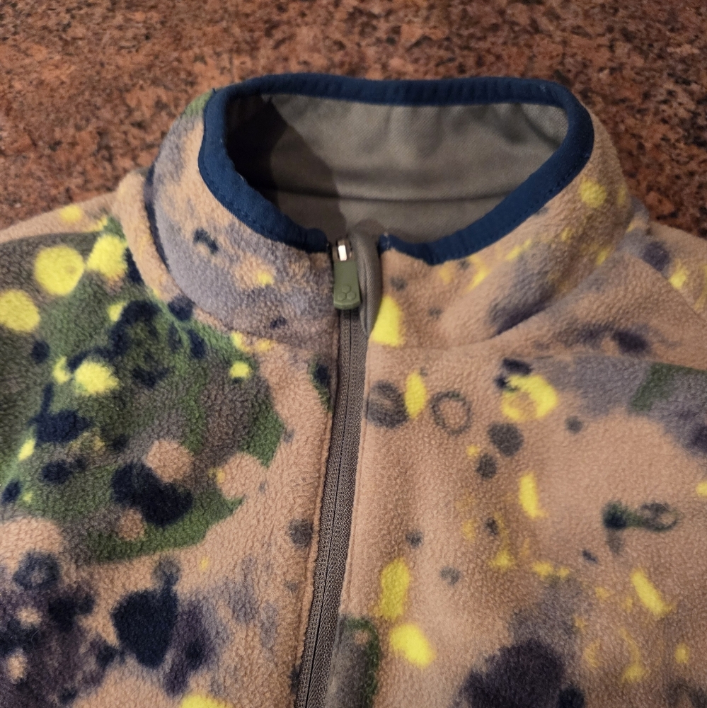 Tek Gear Kids Fleece Jacket - Tan and Blue